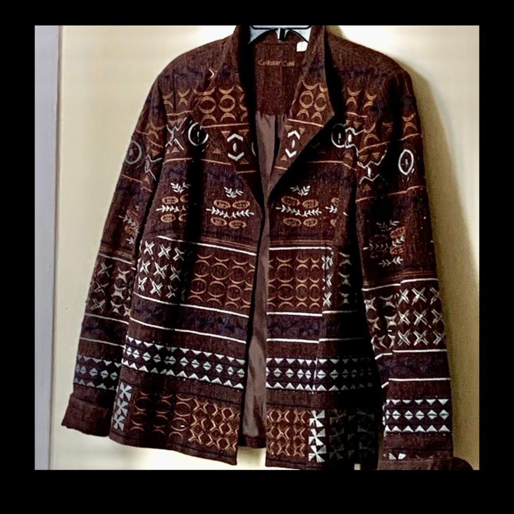 Coldwater Creek beaded jean jacket